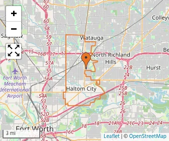 Area schools map